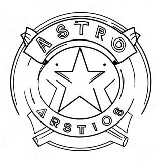 Astros Logo Coloring Page 10616-8638