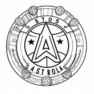 Astros Logo Coloring Page 10616-8639