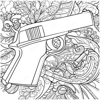 Gun Coloring Page 1061-834