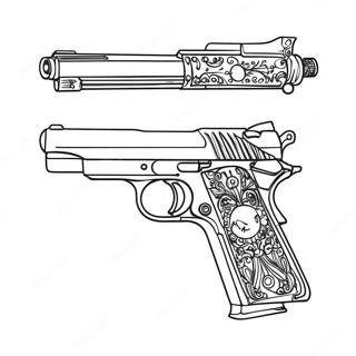 Gun Coloring Page 1061-835