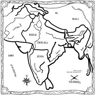 India Map Coloring Page 10626-8652