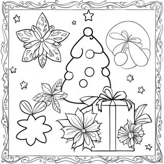 Christmas Cards Coloring Page 10656-8675