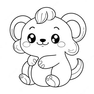 Cute Squishy Animals Coloring Page 10677-8695