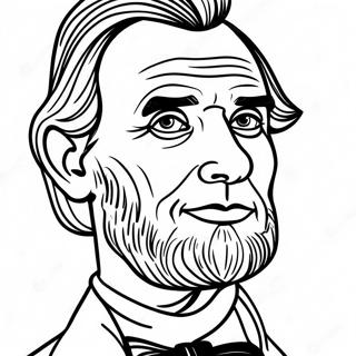 Abraham Lincoln Portrait Coloring Page 10686-8697