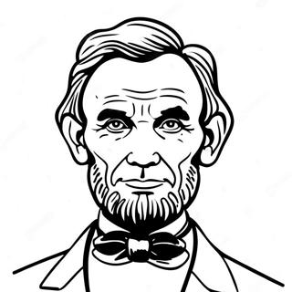 Abraham Lincoln Portrait Coloring Page 10686-8700