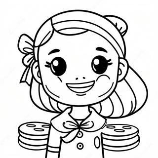 Thin Mints Girl Scout Cookie Coloring Page 10697-8709