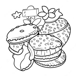 Thin Mints Girl Scout Cookie Coloring Page 10697-8711