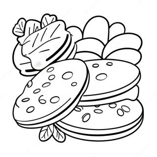 Thin Mints Girl Scout Cookie Coloring Page 10697-8712