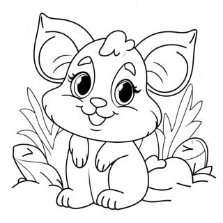 Moriah Elizabeth Cute Animal Coloring Page 10707-8718