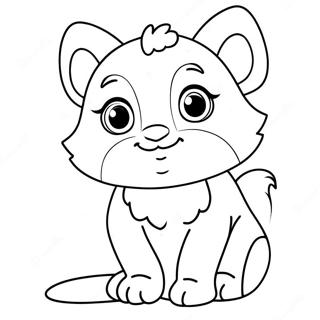 Moriah Elizabeth Cute Animal Coloring Page 10707-8719