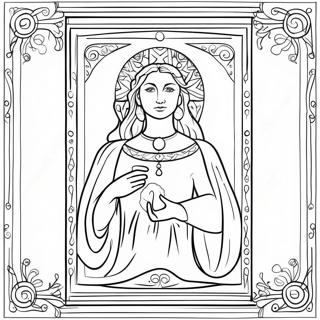 Tarot Card Coloring Page 10716-8722