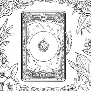 Tarot Card Coloring Page 10716-8724