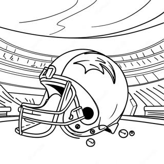 Exciting Super Bowl Game Scene Coloring Page 10727-8739