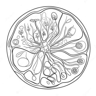 Detailed Plant Cell Diagram Coloring Page 10747-8747