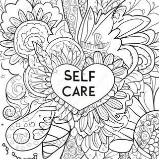 Self Care Affirmation Coloring Page 10756-8751