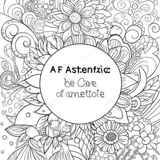 Self Care Affirmation Coloring Page 10756-8752