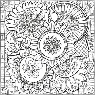 Relaxing Mandala Self Care Coloring Page 10757-8757