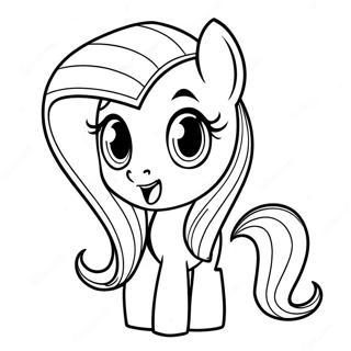 Fluttershy Coloring Pages