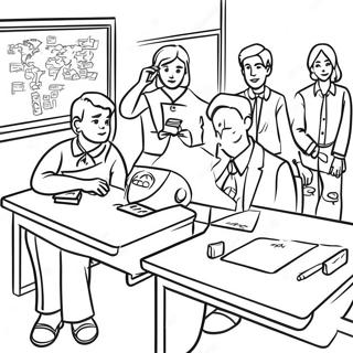 Career Day Classroom Scene Coloring Page 10796-8793