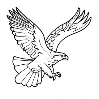 Majestic Hawk In Flight Coloring Page 10817-8810