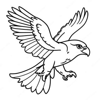 Majestic Hawk In Flight Coloring Page 10817-8811