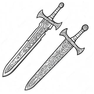 Sword Coloring Pages