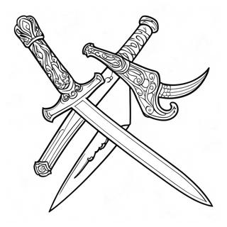 Sword Coloring Page 1081-871