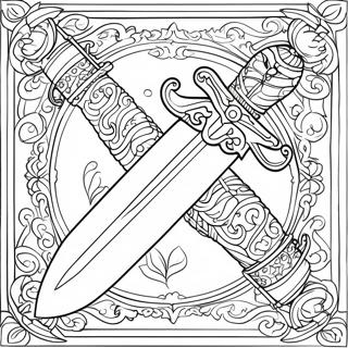 Sword Coloring Page 1081-872