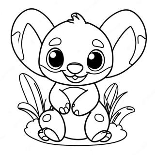 Ohana Stitch Coloring Page 10826-8808