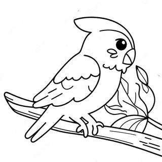 Parakeet Coloring Page 10866-8837