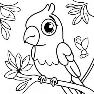 Parakeet Coloring Page 10866-8838