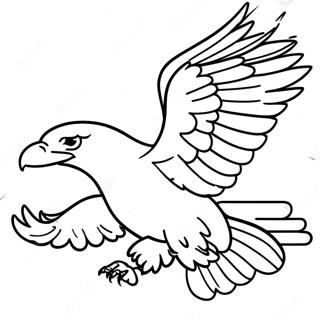 Majestic Bald Eagle In Flight Coloring Page 10877-45570