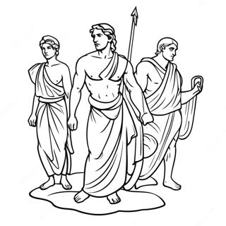 Ancient Greece Mythology Coloring Page 10896-8864