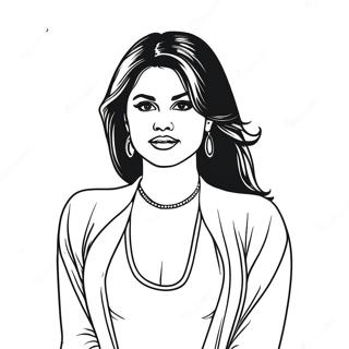 Selena Coloring Pages