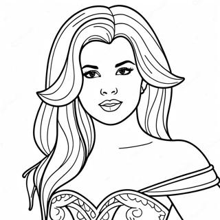 Selena Coloring Page 10906-8870