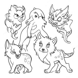 Supernatural Creatures Coloring Page 10936-8889