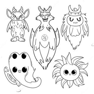 Supernatural Creatures Coloring Page 10936-8892