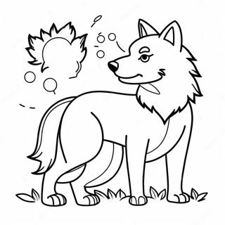 Wolf Anime Coloring Pages