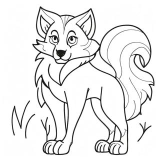 Wolf Anime Coloring Page 10946-8900