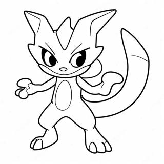 Greninja Coloring Pages