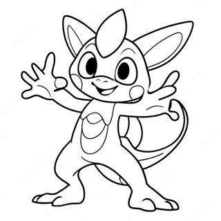 Dynamic Greninja In Action Coloring Page 10967-8920