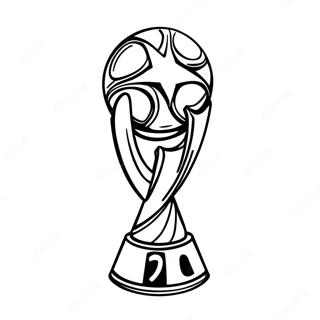 World Cup Trophy Coloring Page 10977-8933