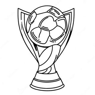 World Cup Trophy Coloring Page 10977-8934