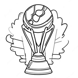 World Cup Trophy Coloring Page 10977-8936