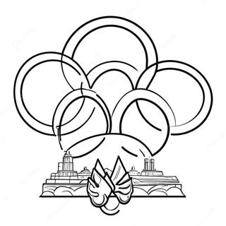 Olympic Rings Coloring Page 10996-8944