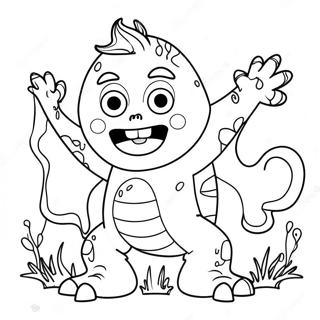 Weird Monster Coloring Page 11006-8954