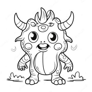 Weird Monster Coloring Page 11006-8955