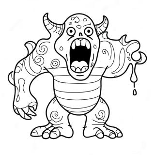 Weird Monster Coloring Page 11006-8956