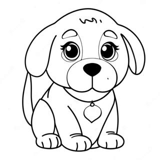 Realistic Puppy Dog Coloring Pages