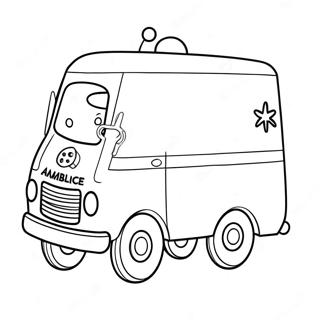 Ambulance Coloring Pages